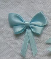 Double noeud en satin 2.5 cm BLEU